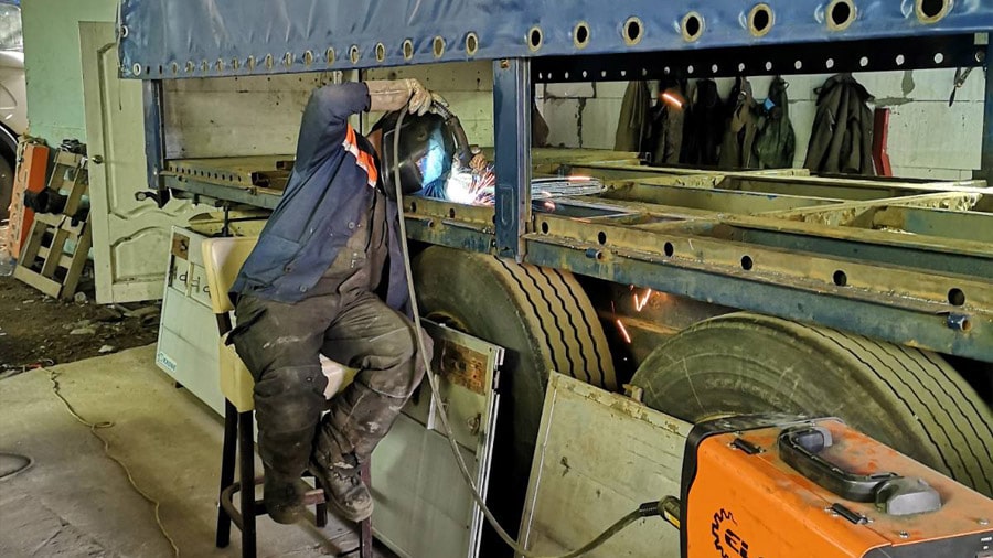 ремонт обвязки полуприцепа «Krone»